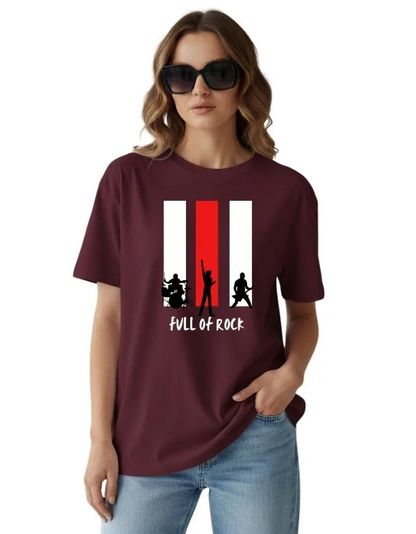 Full on Rock Unisex Terry Fabric Oversized Tee