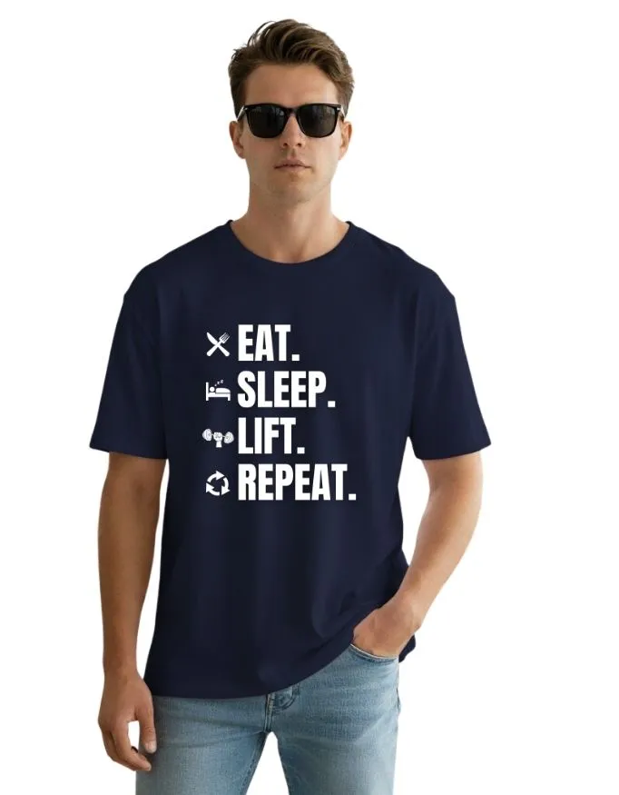 Gym Life Unisex Terry Fabric Oversized Tee