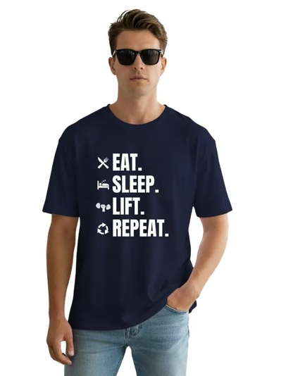 Gym Life Unisex Terry Fabric Oversized Tee