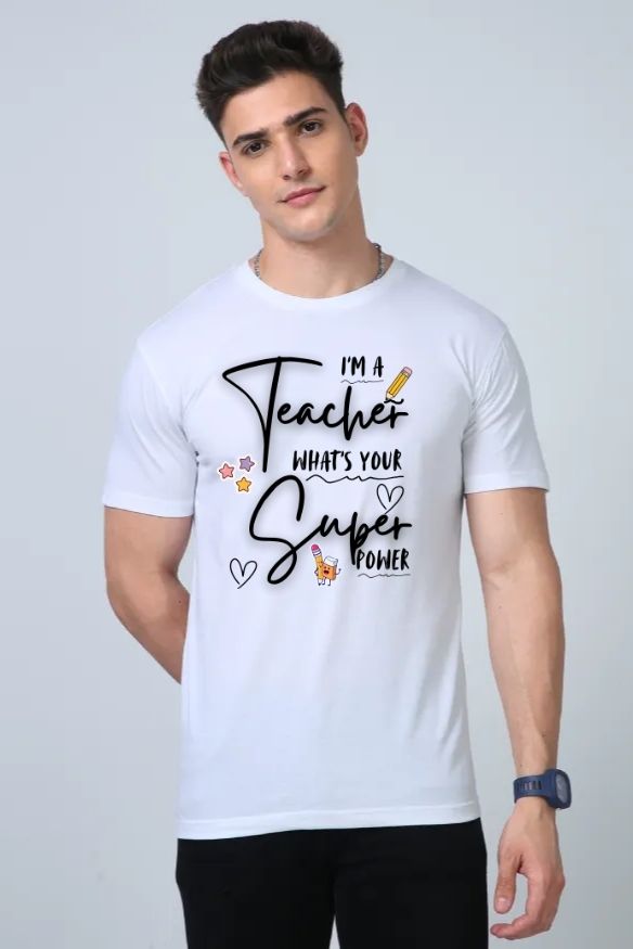 Teacher Power Unisex Supima T-Shirt