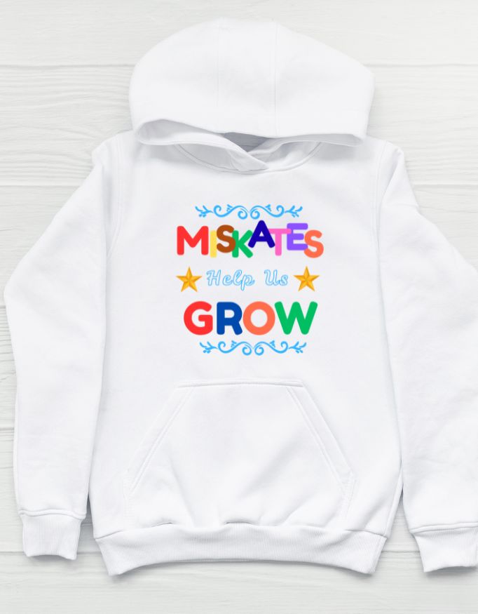 Mistakes Help Us Grow Unisex Oversized Hoodie