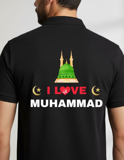 I Love Muhammad Men's Polo