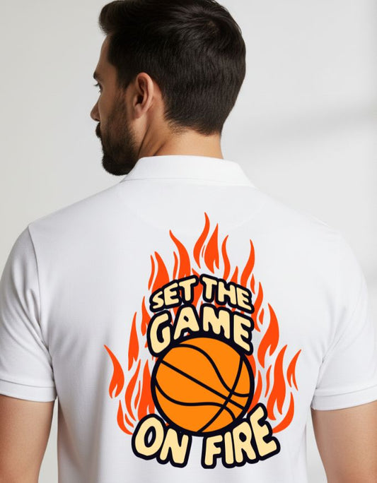 Set the Game on Fire Men's Polo