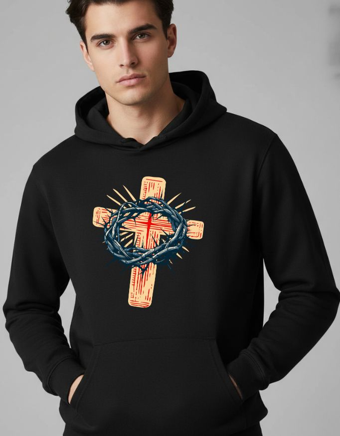 Jesus Cross Unisex Premium Hoodie