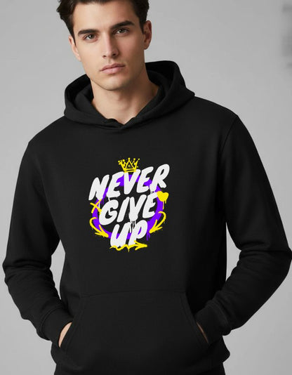 Never Give Up Unisex Oversized Hoodie