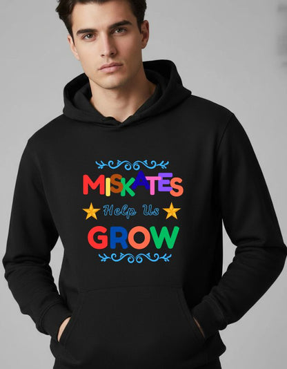 Mistakes Help Us Grow Unisex Oversized Hoodie