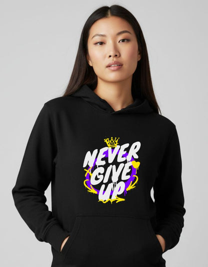 Never Give Up Unisex Oversized Hoodie