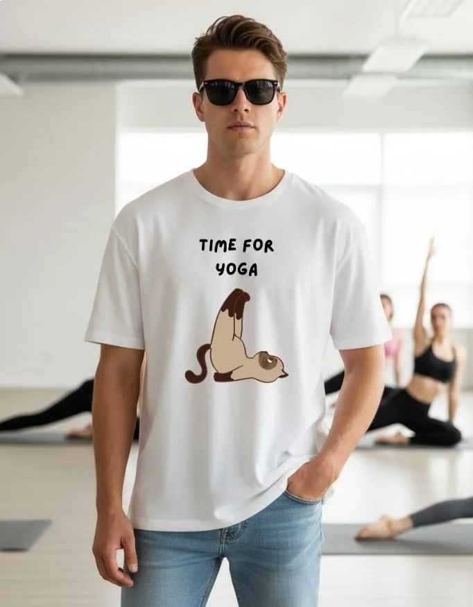 Yoga Unisex Terry Fabric Oversized Tee