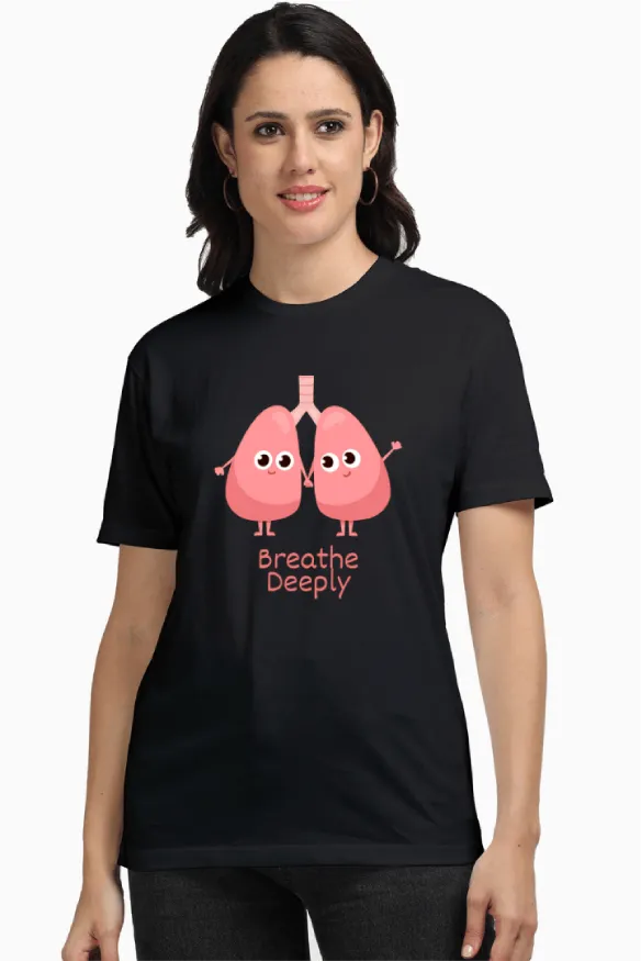 Breathe Deeply Unisex Supima T-Shirt
