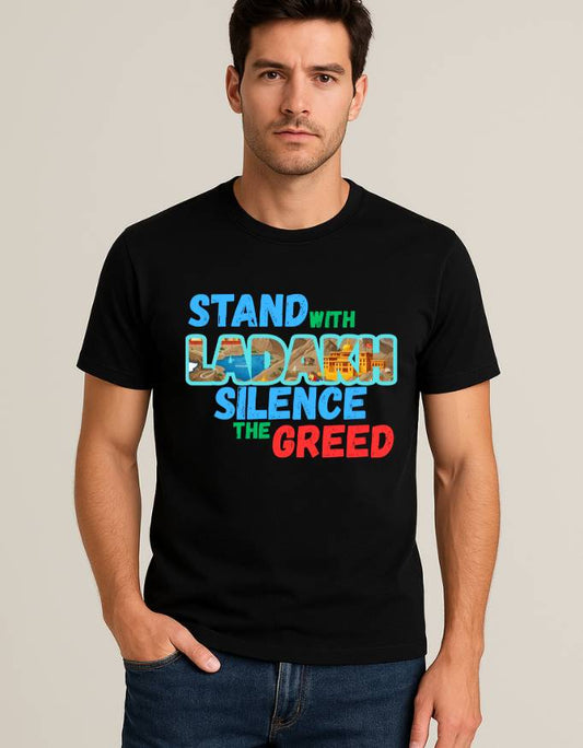 Stand With Ladakh Unisex Regular Fit  T-Shirt