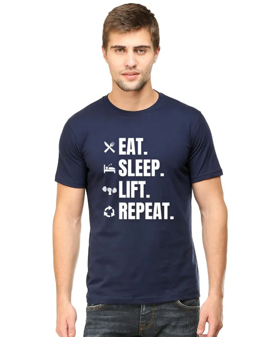 Eat Sleep Lift Repeat Unisex Premium T-Shirt