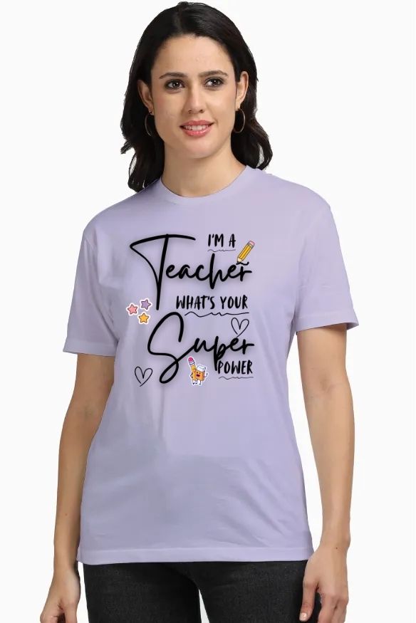 Teacher Power Unisex Supima T-Shirt