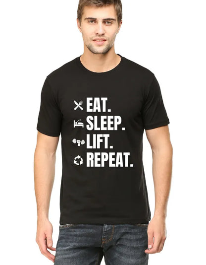 Eat Sleep Lift Repeat Unisex Premium T-Shirt