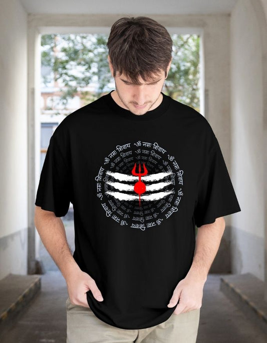 Jai Mahadev Unisex Terry Fabric Oversized Tee