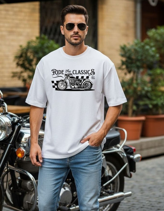 Ride the Classics Unisex Terry Fabric  Oversized Tee